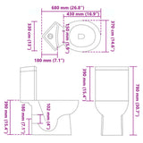 141133 WC Ceramic Toilet Bathroom Corner Toilet White