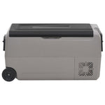 Cool Box with Wheel and Adapter Black & Grey 50 L PP & PE 3154657