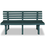 Garden Bench 145.5 cm Plastic Green 43584
