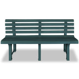 Garden Bench 145.5 cm Plastic Green 43584
