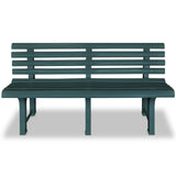 Garden Bench Green Plastic Medium Durable Garden Bench 43584