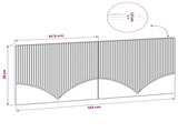 Wall-Mounted Headboard HOORN Smoked Oak Engineered Wood 897410