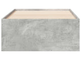 Bed Frame with Storage with Drawer Concrete Grey 80 x 200 cm 3429498