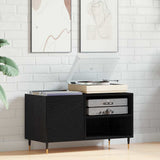 Record Cabinet Black Oak 85 x 38 x 48 cm Engineered Wood 862896