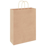 Paper Bags 250 pcs with Handles Brown 32x12x42 cm 4101592