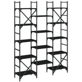 Bookshelf Black Engineered wood Large Bookshelf Rectangular 838868