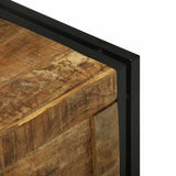 Storage Box Brown and Black 60 x 40 x 41 cm Solid Mango Wood 4016751