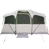Family Tent with Roof White and Green 435 x 255 x 216 cm 4100685