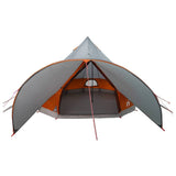 Teepee Tent 3-Person Grey and Orange 312 x 312 x 197 cm 42004010