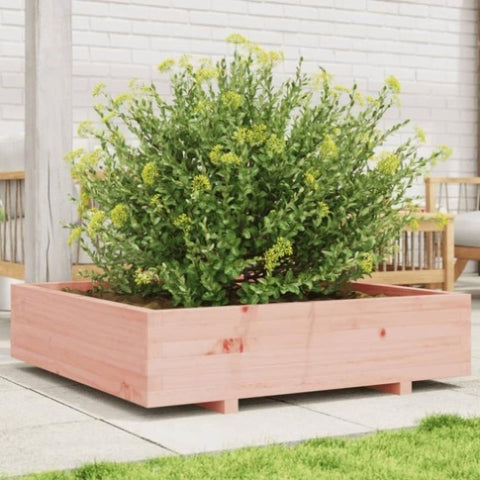 ZNTS Garden Planter 100x100x26.5 cm Solid Wood Douglas 847321