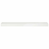 Garden Cover Profile 10 pcs 100 x 20 x 5 cm Steel White 8012923