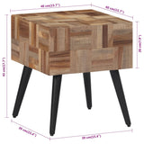 Side Table 40x40x45 cm Solid Reclaimed Teak 358522
