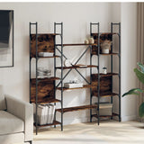 Bookshelf Smoked Oak 155.5x24x166.5 cm Engineered Wood 838860