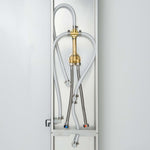 ZNTS SCHÜTTE Shower Panel with Single Lever Mixer TAHITI Stainless Steel 435038