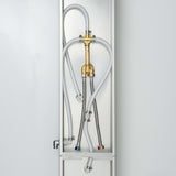 ZNTS SCHÜTTE Shower Panel with Single Lever Mixer TAHITI Stainless Steel 435038
