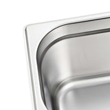 Gastronorm Containers 4 pcs GN 1/3 150 mm Stainless Steel 50896