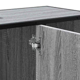 Bathroom Sink Cabinet Grey Sonoma 80x33x60 cm Engineered Wood 849292