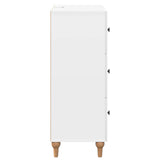 Drawer Cabinet High Gloss White 66 x 34.5 x 90 cm 894149