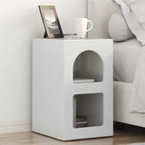 Bedside Table 2 pcs High Gloss White 29.5 x 33.5 x 50 cm 891233