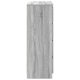 Sideboard Grey Sonoma 80x35x99 cm Engineered Wood 3328485