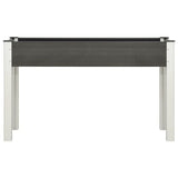 Garden Raised Bed Grey 120x40x75 cm WPC 362566