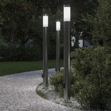 Bollard Lights with Outlet 3pcs 110 cm Stainless Steel IP44 4006016