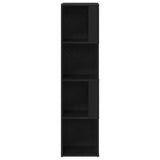 Corner Shelves Black Oak 33 x 33 x 132 cm Engineered Wood 862692