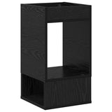End Table 2 pcs Black Oak 30 x 30 x 56 cm Engineered Wood 890931