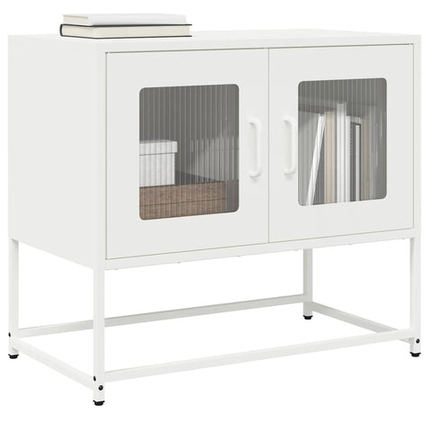 ZNTS TV Cabinet White 68x39x60.5 cm Cold-rolled Steel 853337