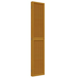 Room Divider 5 Panels Brown Solid Wood Paulownia 358823