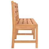 Garden Bench Warm Wood Tone Teak Wood Large Durable 316636