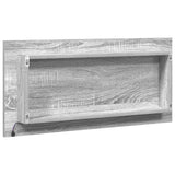 Mirror High grey sonoma 80 x 37 cm Glass and Engineered Wood 863304