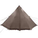 Family Tent Tipi 8-Person Brown Waterproof 4009450