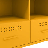 TV Cabinet Mustard Yellow 68x39x50.5 cm Steel 843048