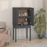 Highboard Grey 60x40x120 cm Solid Wood Pine 821746