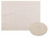 Rug ZIZUR Cream 120x120 cm Jute Look Indoor and Outdoor 4010363