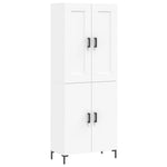 Highboard White 69.5x34x180 cm Engineered Wood 3199553