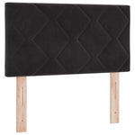 ZNTS LED Headboard Diamond Blocks Design Black 80 cm Velvet 3338183