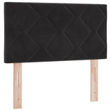 ZNTS LED Headboard Diamond Blocks Design Black 80 cm Velvet 3338183