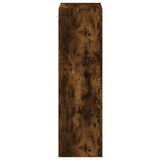 TV Wall Cabinet Smoked Oak 40.5x30x102 cm Engineered Wood 836935