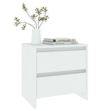 Bedside Cabinet White 45x34.5x44.5 cm Engineered Wood 809845