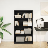 Bookcase Black 80x24x143 cm Engineered Wood 857845