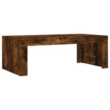 Coffee Table Smoked Oak 102x50x36 cm Engineered Wood 823371