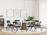 Folding Chair 8 pcs Black 48 x 44 x 78 cm Velvet 42029069