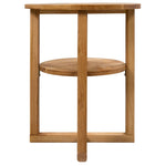 ZNTS Side Table 40x50 cm Solid Oak Wood 247044