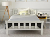 Single Bed White 3ft Solid Pine Wooden Bed Frame for Adults, Kids 190 x 90 cm WF038853KAA