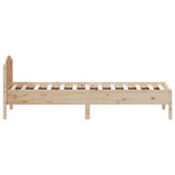 Bed Frame without Mattress 100x200 cm Solid Wood Pine 842614