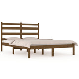 3103671 Bed Frame without Mattress Honey Brown Solid Wood 200x200 cm