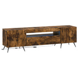 LED TV Cabinet Smoked Oak Engineered Wood 897570