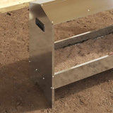 Chicken Feeding Trough Silver 81 x 32 x 53.5 cm 874620
